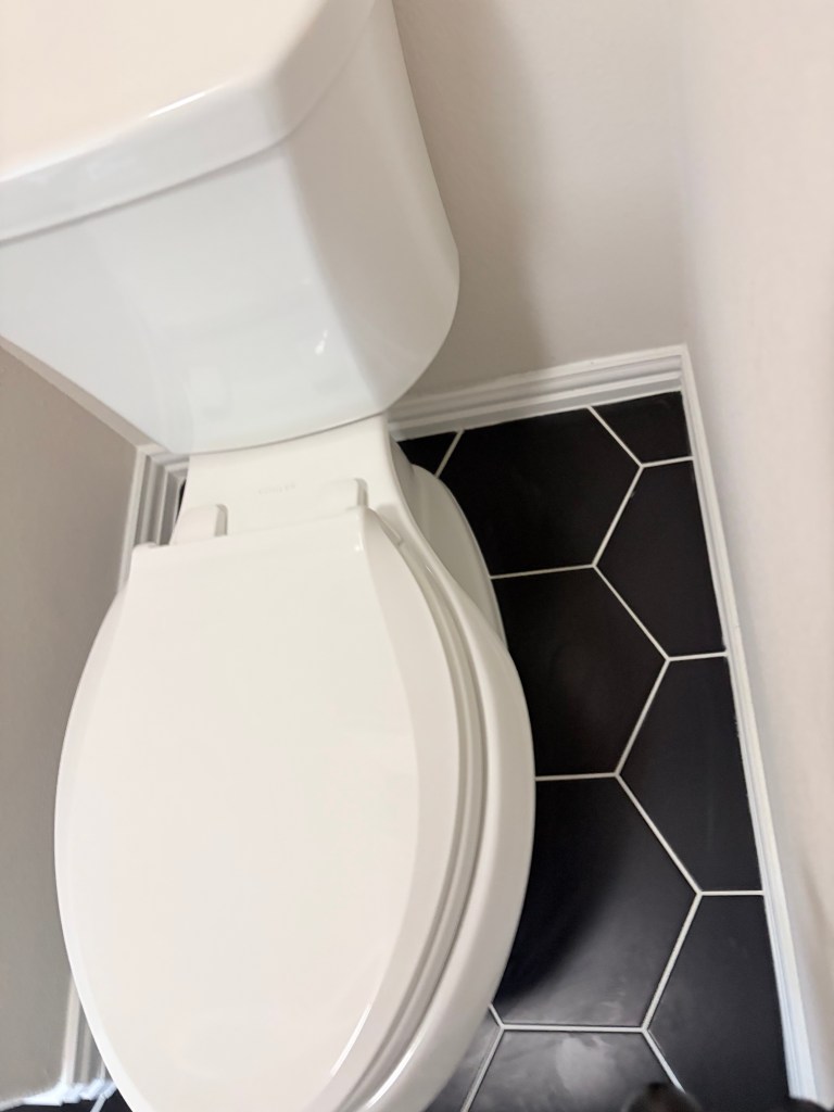 ew Kohler toilet installed to replace a problematic Vortens toilet in a Spring, Texas home.